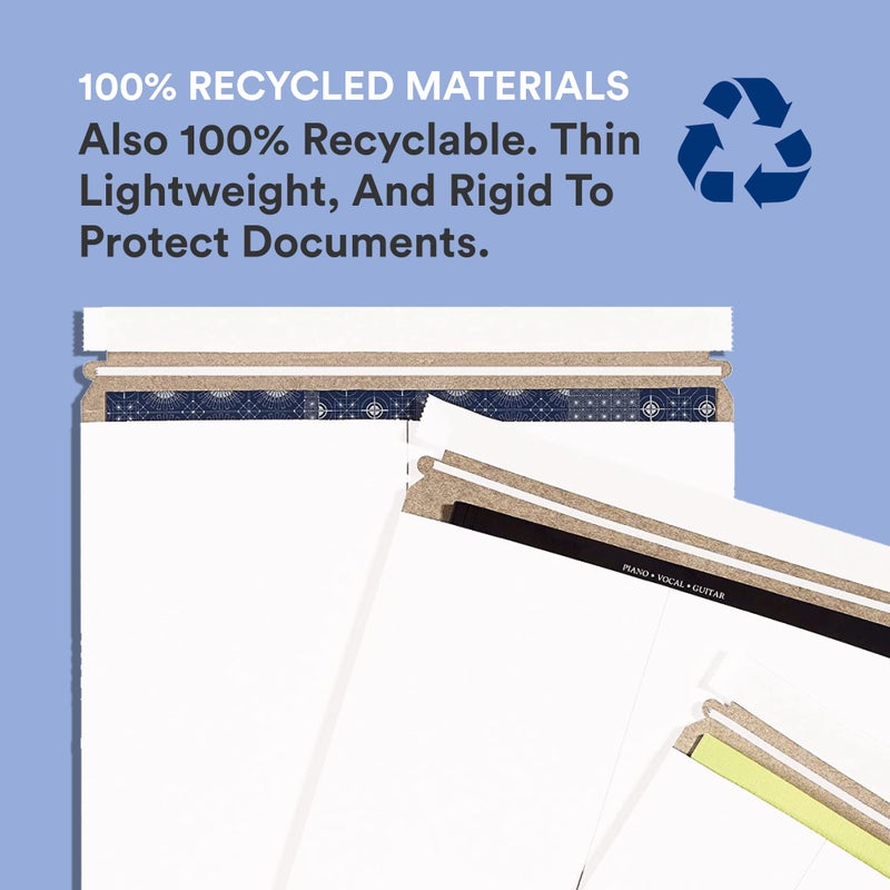 BOX USA StayFlat Mailer, 6""L x 8""W, Pack of 100 | Stayflats Envelope Keeping Photo, Document, Artwork Protected During Mailing and Shipping, 6x8 - Image 4